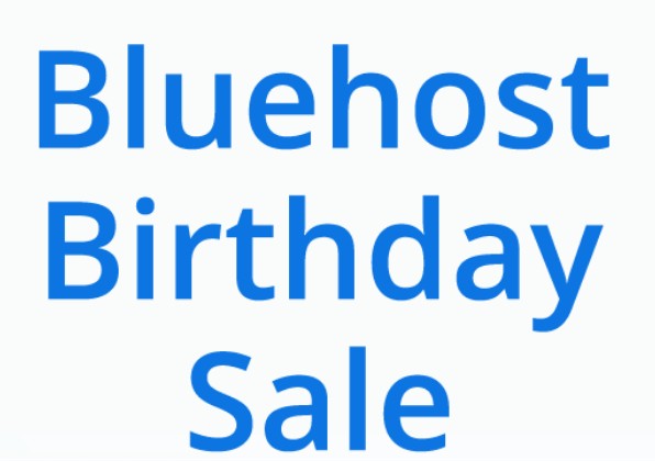 blue host bday sale